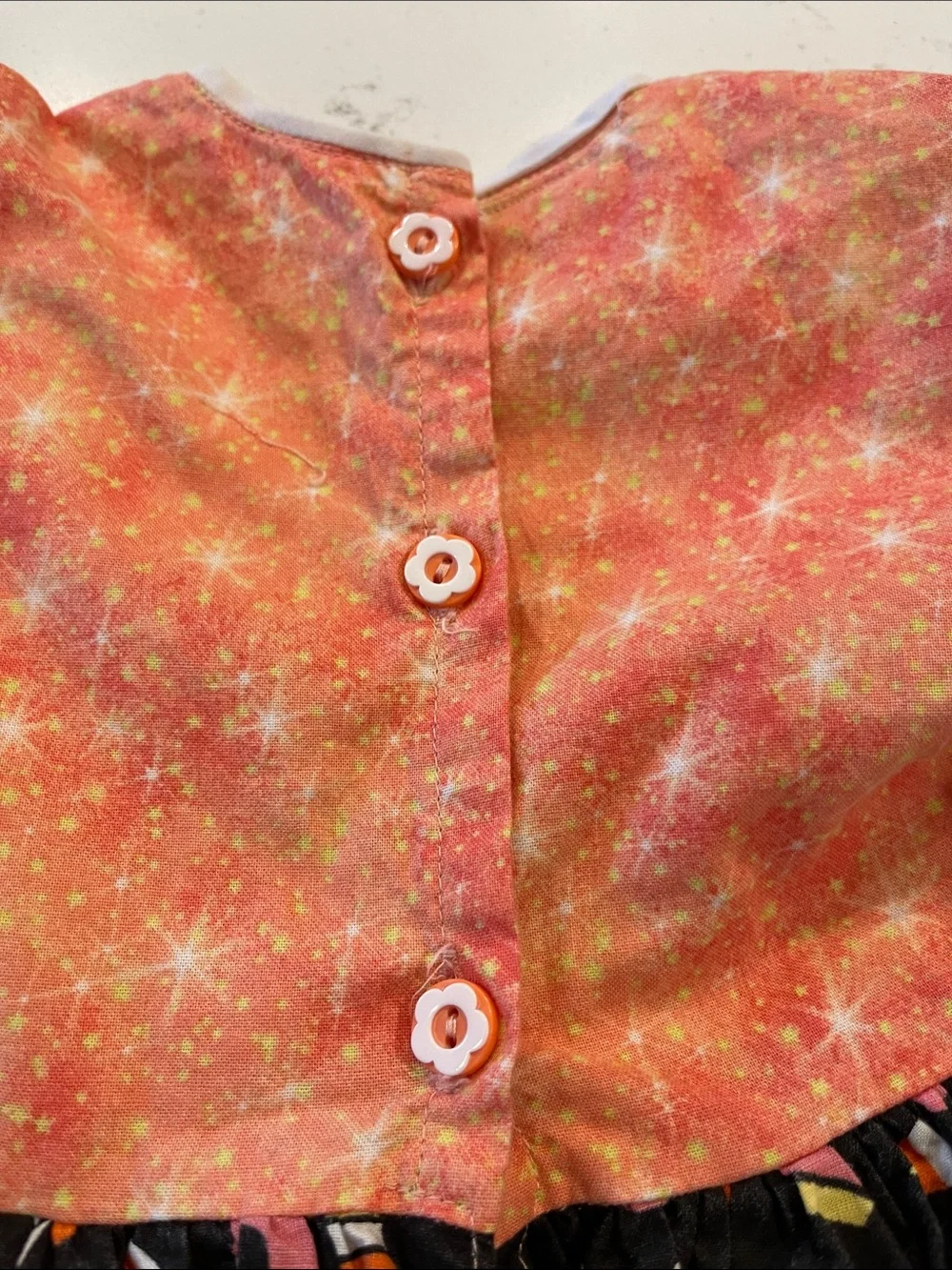 Vintage Hand Sewn Buttons And Beaux Girl’s Halloween Dress Size 4T